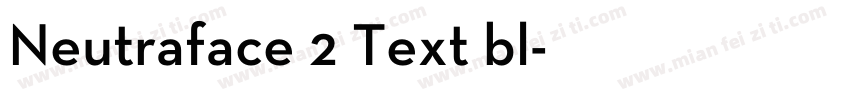 Neutraface 2 Text bl字体转换